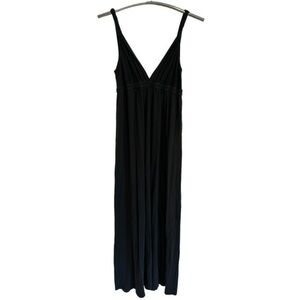 GYPSY | WOMENS LONG FLOWY BLACK HIPPIE DRESS
